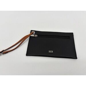 Collection XIIX, Black Leather Wristlet, Minimalist, Concert, Market, Vacation